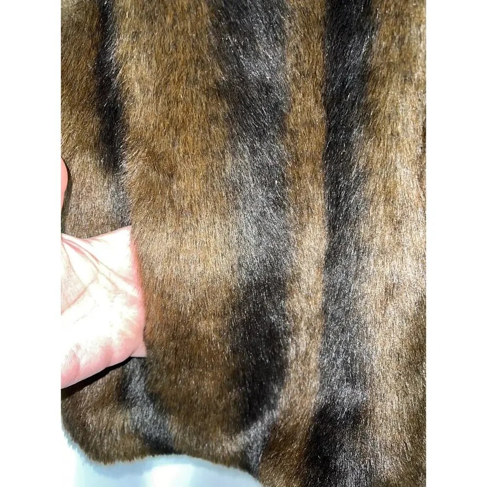 NWOT Coaco New York Faux Mink Fur Vest Reversible M
